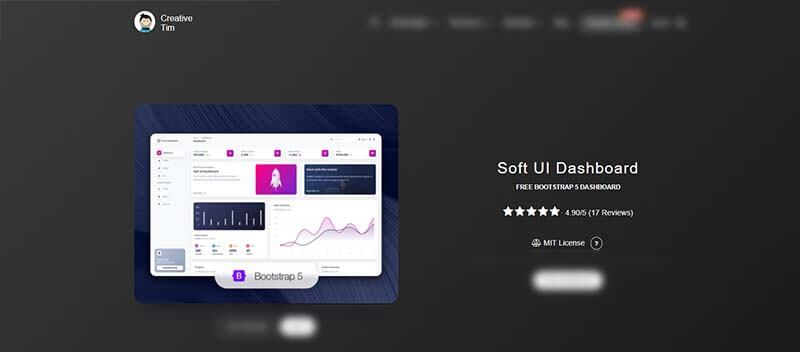 Cover image for Soft UI Dashboard, a modern Bootstrap 5 design provided by Creative Tim. 