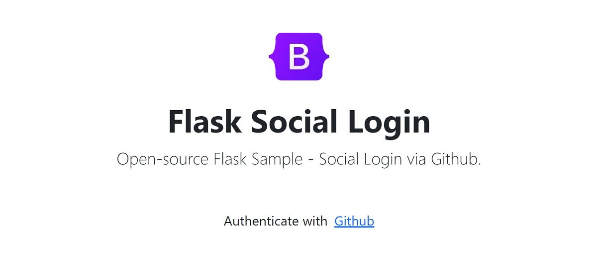 Flask Social Login - HOMEpage.
