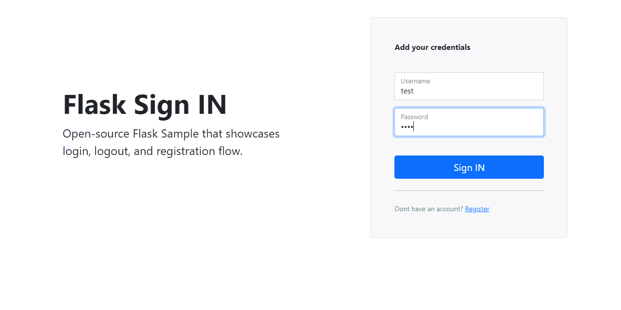 Flask User Authentication - Animated Presentation.