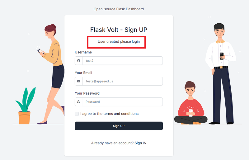 Flask Codebase Registration - No Email Confirmation