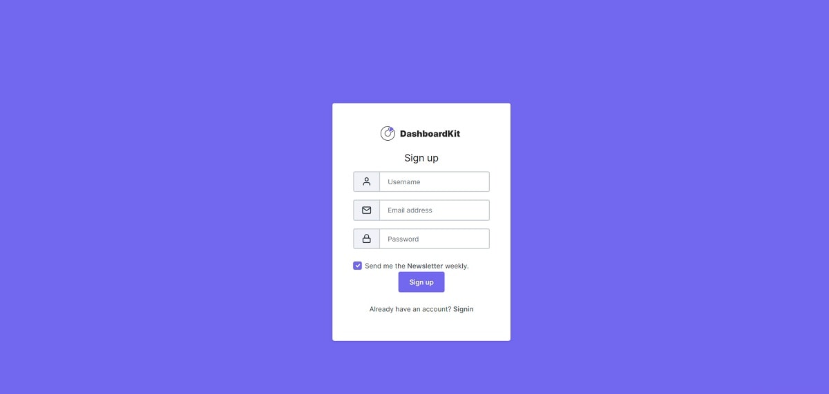 Django DashboardKit - Login Page