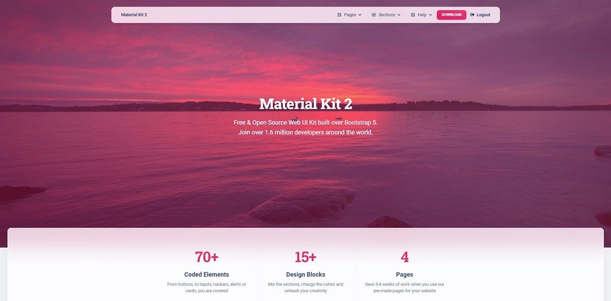 Flask Material Kit (Open-Source Bootstrap 5) - Cover Image