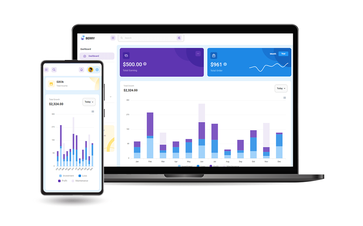 MUI React Tutorial - Berry Dashboard (Open-Source Seed Project).