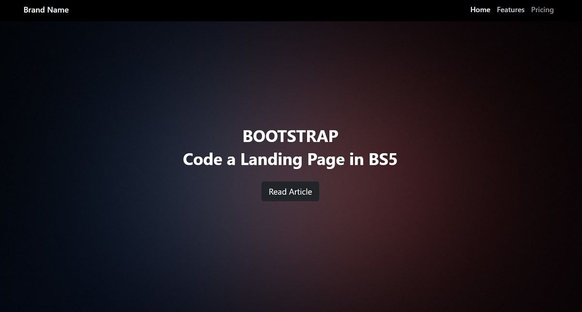 Bootstrap 5 Landing Page - Hero Section
