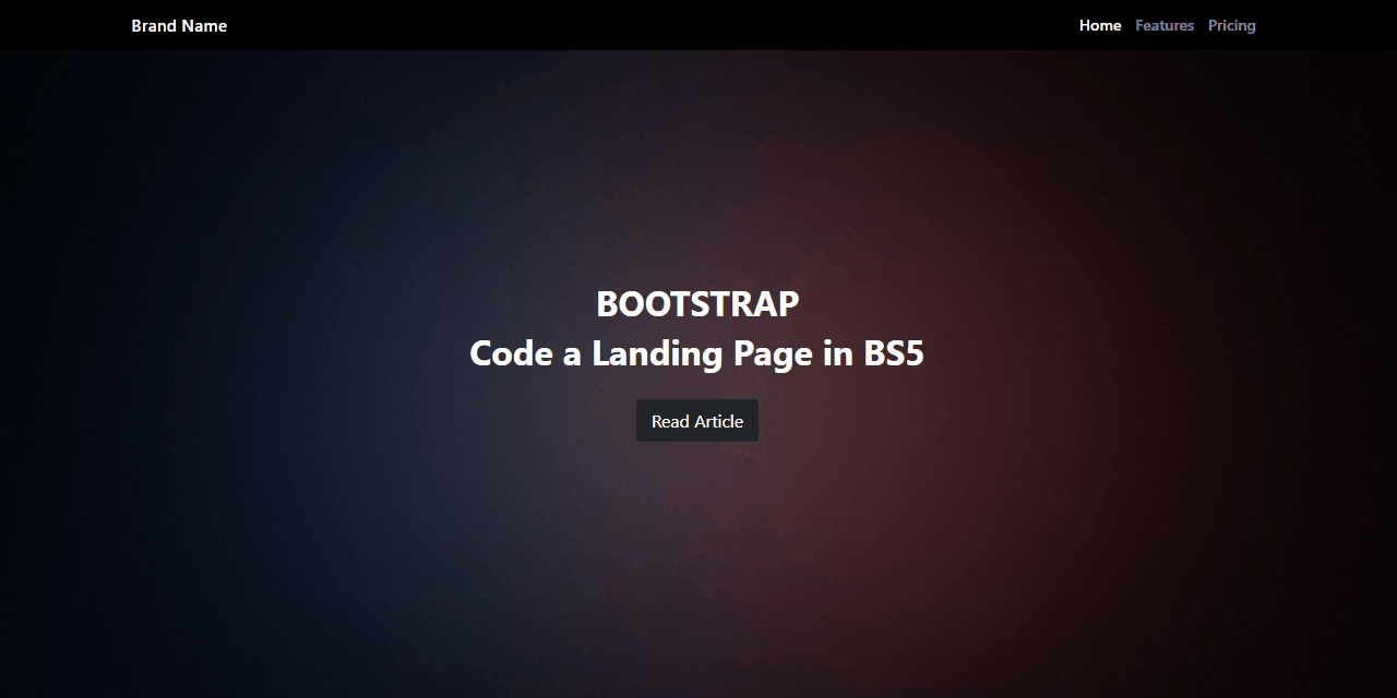 Landing Page Bootstrap 5 - Animated Presentation