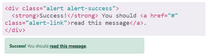 Bootstrap for Beginners -  Alerts with Links