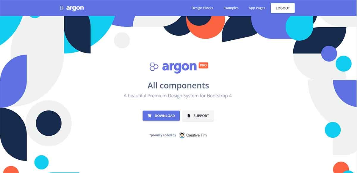 Argon Design PRO - Cover Component (premium Flask starter)