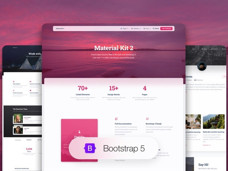 Material Kit - Open-Source Bootstrap 5 Design