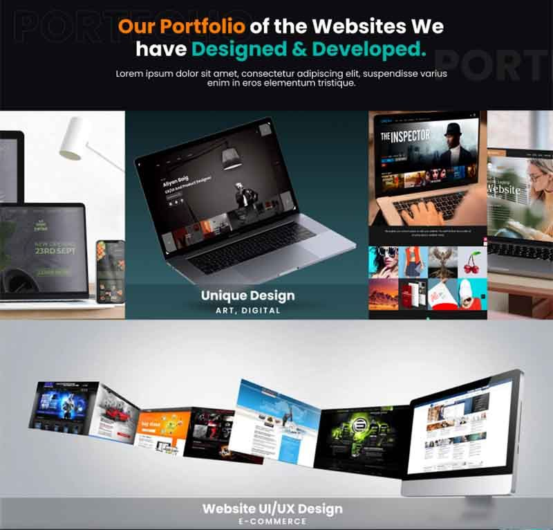Web Design Agency - Portfolio Component (FIGMA)