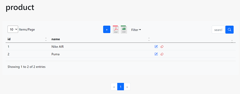 Dynamic DataTable View - Free Tool crafted by AppSeed