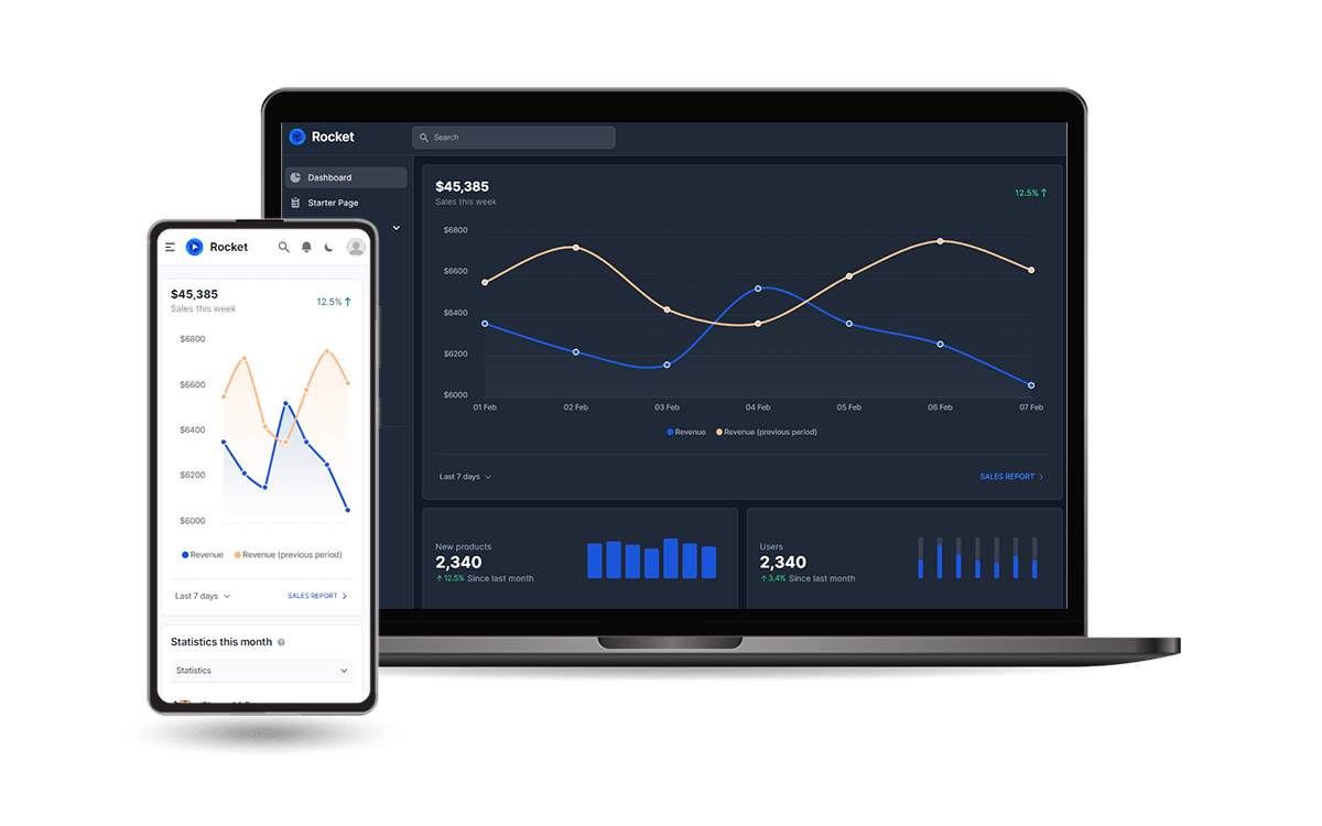 Rocket Django - Open-Source Starter with Hot Reload feature, crafted by AppSeed.