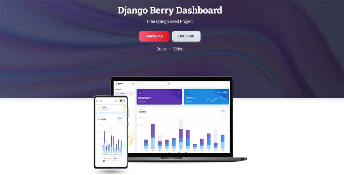 Django Berry - Open-Source Seed Project (crafted by AppSeed)
